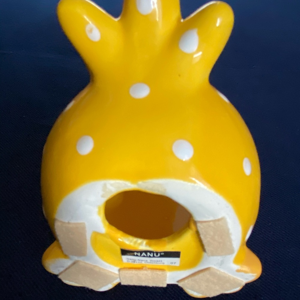 💯Fun NANU Polka Dot Crazy Chicken Figurine - Picture 5 of 6